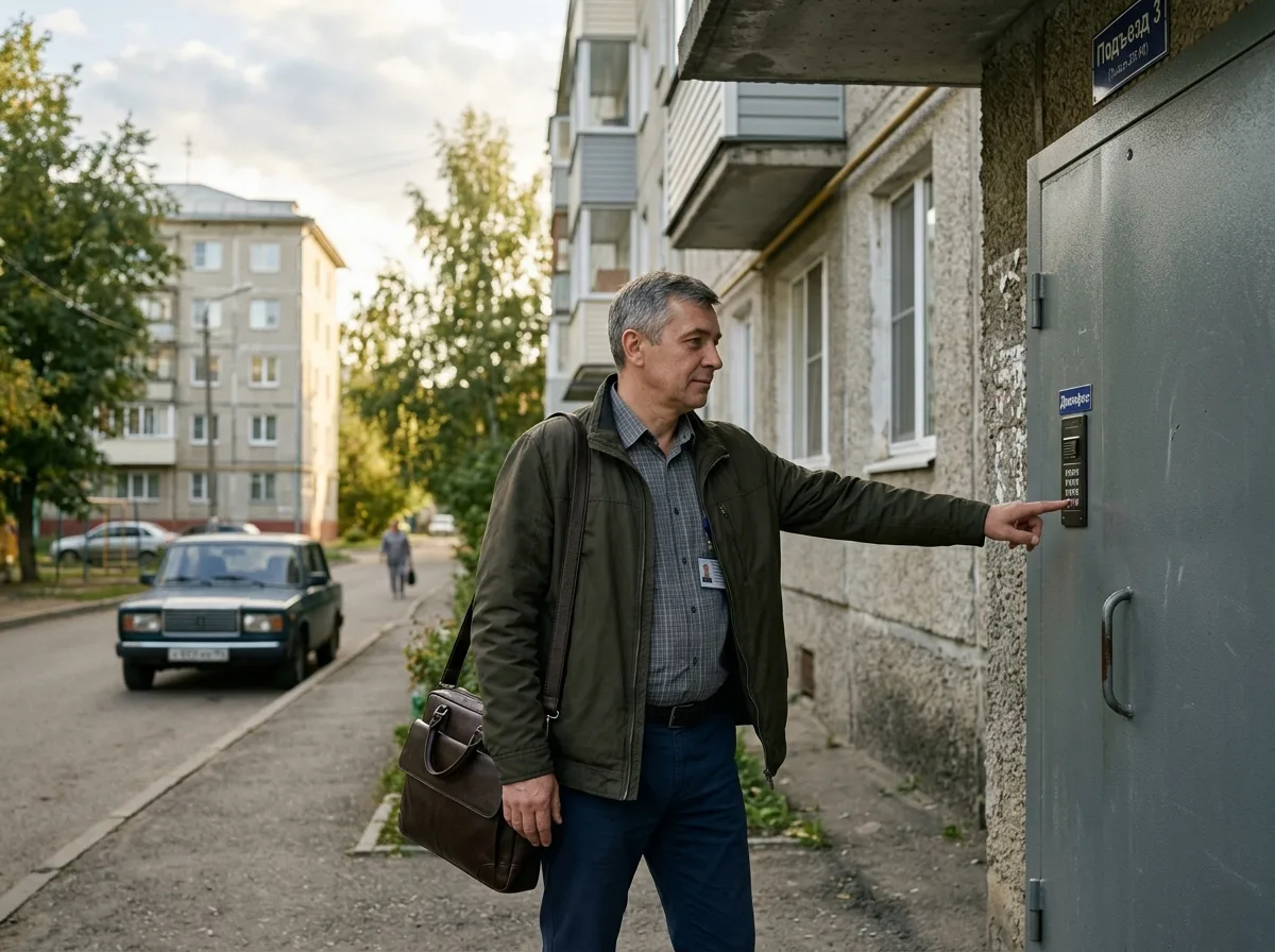 Нарколог в гражданской одежде звонит в дверь пациента, ненавязчивый визит на дом, Казань